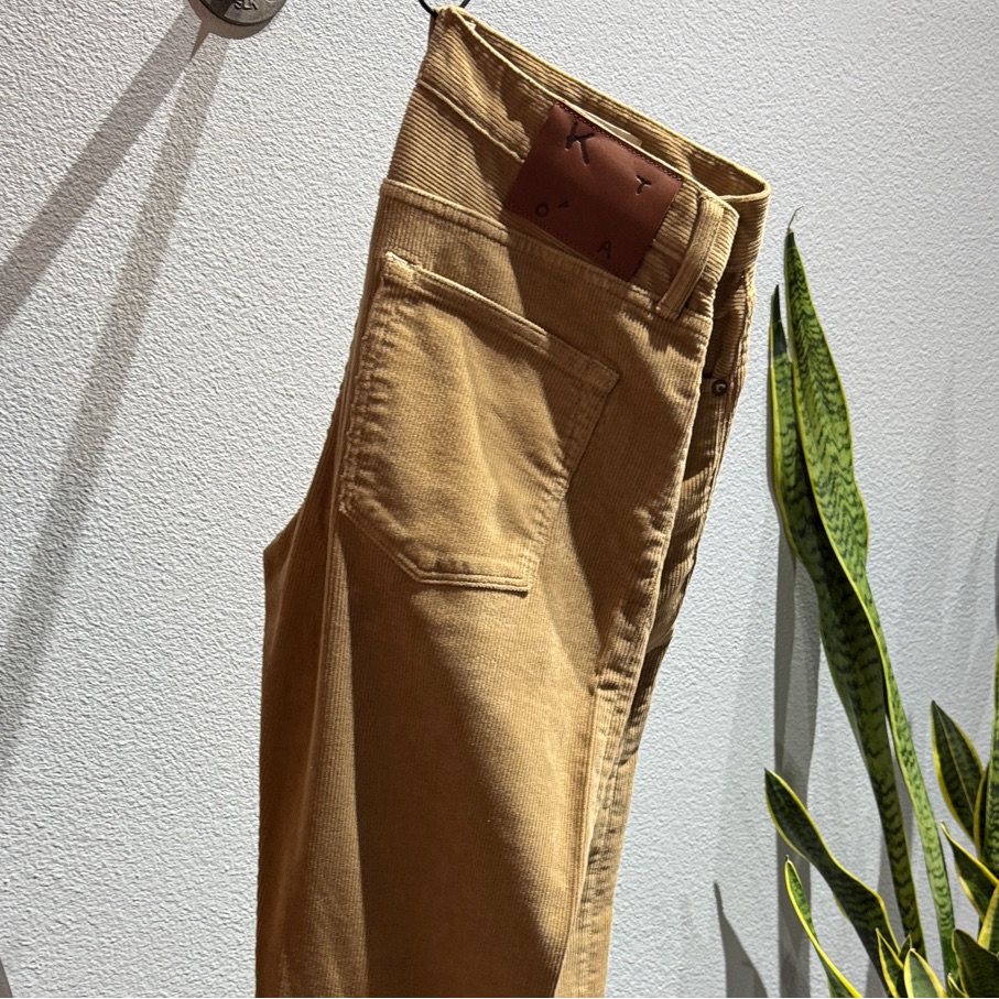 Men’s Hiroshi Kato Tan Corduroy Pants
